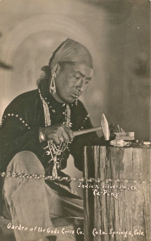 Indian silversmith Ca-Ping Garden of the Gods