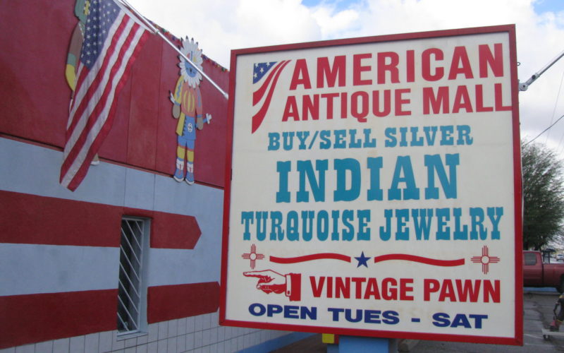 Tucson Indian Jewelry marque sign