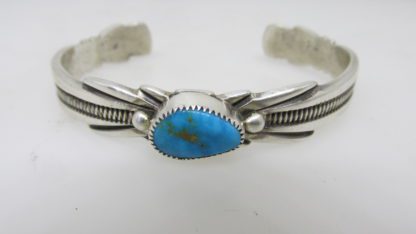 Wilson Begay Navajo Sterling Silver and Turquoise Bracelet