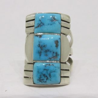 Benny Touchine Navajo Turquoise and Sterling Silver Ring