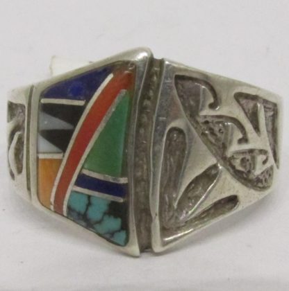 B.G. Mudd Sterling Silver and Stone Inlay RIng