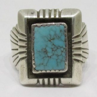 Will Denetdale Navajo Turquoise and Sterling Silver Ring