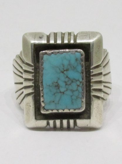 Will Denetdale Navajo Turquoise and Sterling Silver Ring