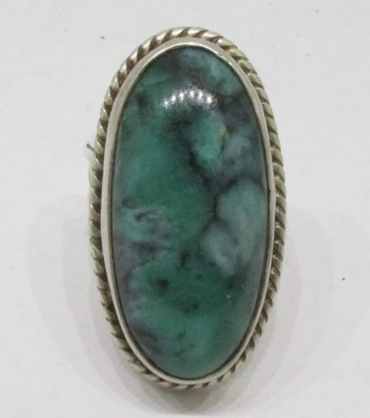 Rad Navajo Split Band Sterling Silver and Turquoise Ring