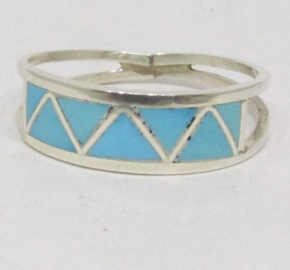 JUSTINE AND PEARL UKESTINE Zuni Sleeping Beauty Turquoise Ring
