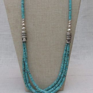 Doreen Leyba Turquoise and Sterling Silver Necklace