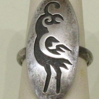 Tony Kyasyousie Hopi Craft Sterling Silver Quail Ring
