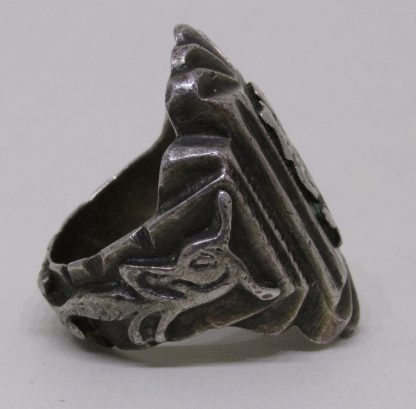 Side view of Mexican Cowboy Ring c. 1940