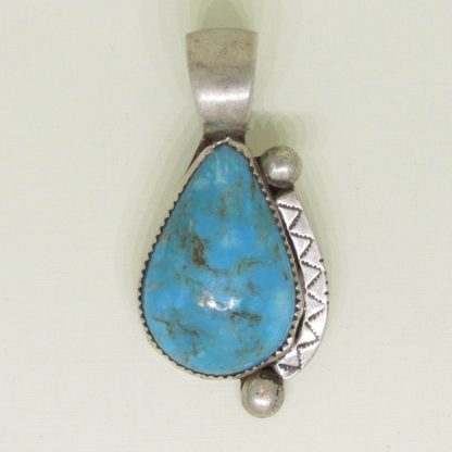 Sterling and Turquoise Pendant possibly Jerome Begay
