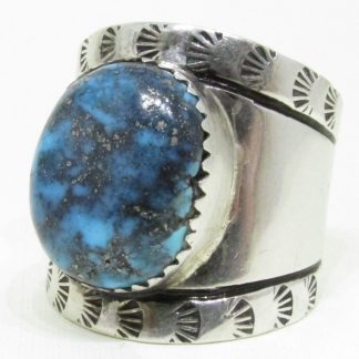 Henry Yazzie Navajo Morenci Turquoise Ring