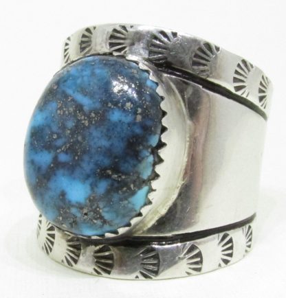 Henry Yazzie Navajo Morenci Turquoise Ring