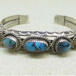 Tony Henderson Sterling Silver and Bisbee Turquoise Bracelet