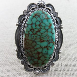 E.M. Linkin Kingman Turquoise and Sterling Silver Ring