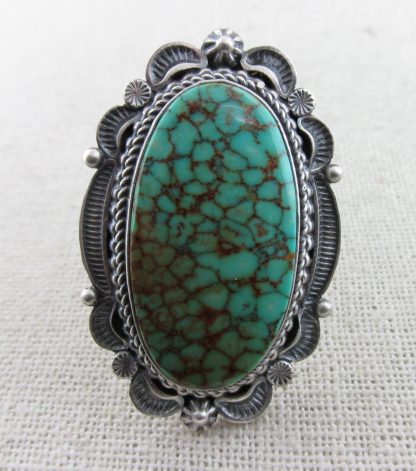E.M. Linkin Kingman Turquoise and Sterling Silver Ring