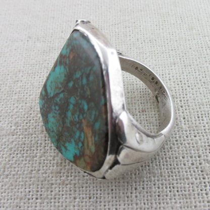 Turquoise Mountain Turquoise and Sterling Silver Ring