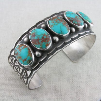Herman Smith Navajo Sterling and Turquoise Bracelet