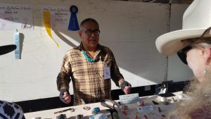 Toney Mitchell at Santa Fe Indian Market Aug 2019