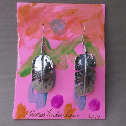 James Fendenheim Tohono O'odham Hand Painted Earring Card with Earrings