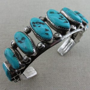 Oscar Alexius Navajo Sleeping Beauty Turquoise Bracelet