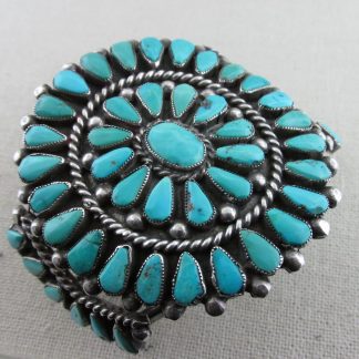 R. Loncesion Zuni Turquoise Cluster Bracelet