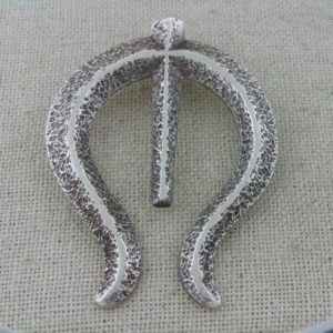 Gary Custer Navajo Sterling Silver Sand Cast Naja