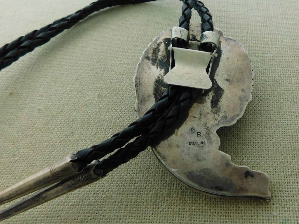 😢 SOLD – DOUGLAS BEGAY or DEAN BROWN Navajo Silver Bolo Tie