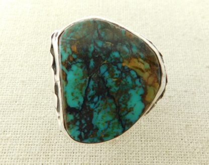 TURQUOISE MOUNTAIN Turquoise and Sterling Silver Ring sz. 11