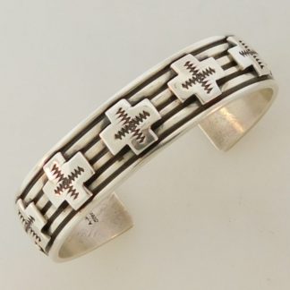 AL JAKE Navajo Sterling Silver Bracelet