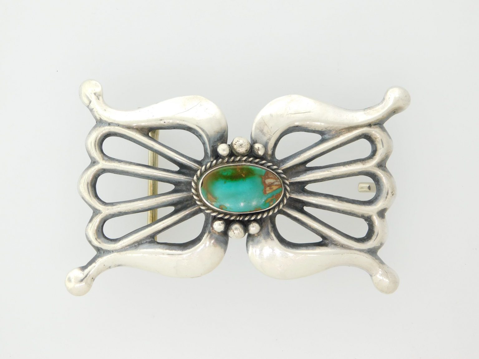 TUCSON INDIAN JEWELRY | HARRISON BITSUI Navajo Buckle SOLD