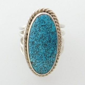 Allen Joe Kingman Spiderweb Turquoise Ring