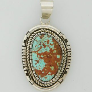 Jon N. McCabe Navajo #8 Turquoise Pendant