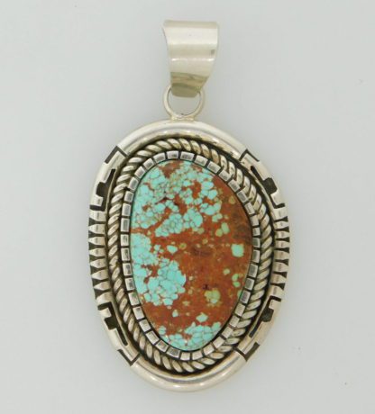 Jon N. McCabe Navajo #8 Turquoise Pendant