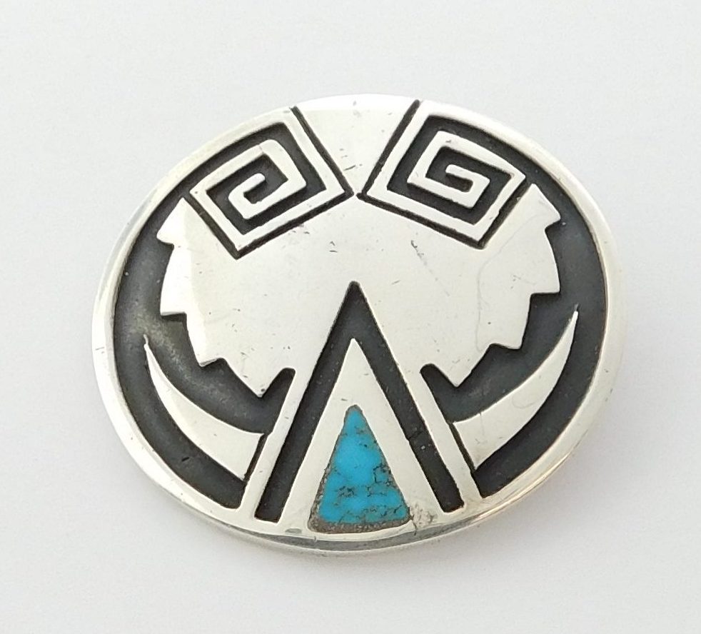 😢 SOLD – NAVAJO GEOMETRIC (Possibly Woodards) Design Pin