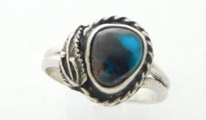 Smoky Bisbee Turquoise and Sterling Silver Ring
