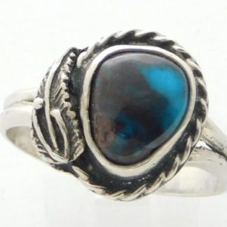 Smoky Bisbee Turquoise and Sterling Silver Ring