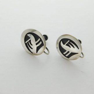 Marvin Lucas and Hopi Craft Sterling Silver Earrings