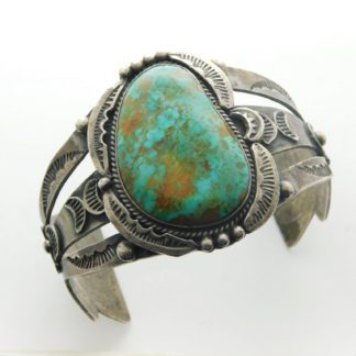 PC Navajo Sterling Silver and Turquoise Bracelet