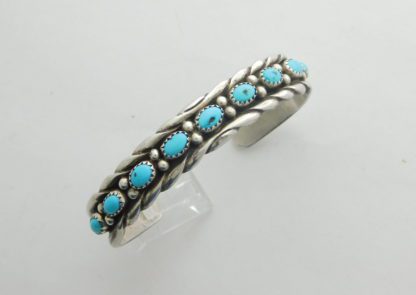 Wilton Carviso Jr. Navajo Turquoise and Sterling Silver Bracelet