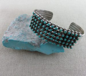 Sleeping Beauty Turquoise rough with matching bracelet