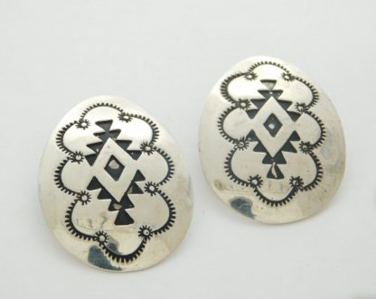 Dell and Francis James Navajo Sterling Silver Earrings