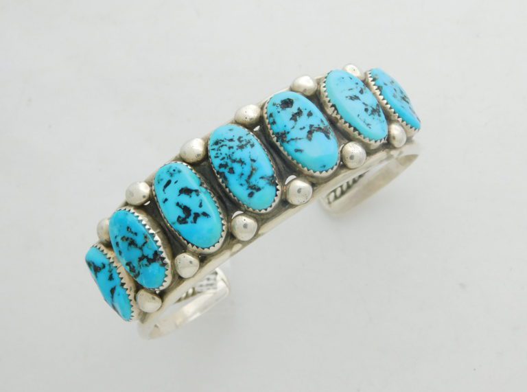 PETE MORGAN Navajo (Dine') SLEEPING BEAUTY TURQUOISE and Sterling Silver  