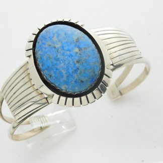 Benny Touchine Navajo Denim Lapis and Sterling Silver Bracelet