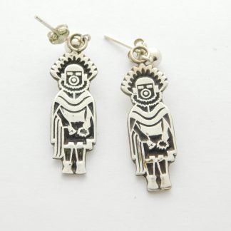 Dodson's of Scottsdale Arizona Bank Kachina Sterling Silver Earrings