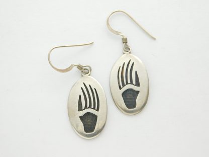 Hopi Silvercraft Badger Claw Sterling Silver Earrings