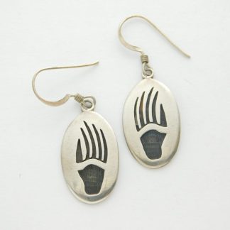 Hopi Silvercraft Badger Claw Sterling Silver Earrings