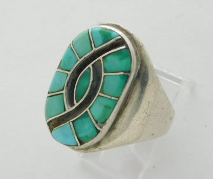 EB Zuni Hummingbird Turquoise and Sterling Silver Ring