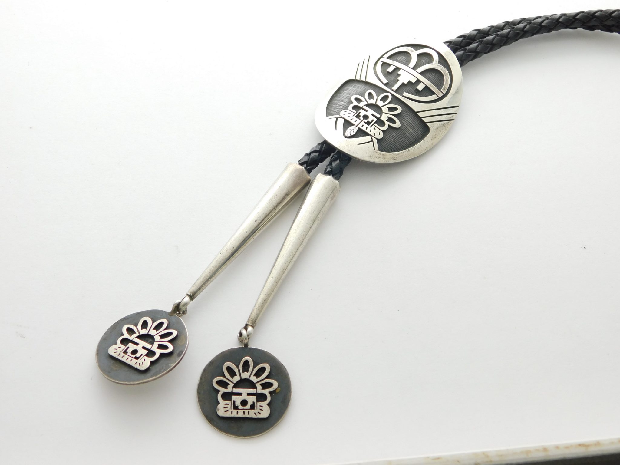 Art Batala Hopi Sterling Silver Bolo Tie