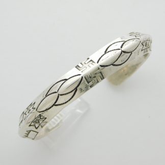 Indian Handmade Coin Silver Swastika Bracelet