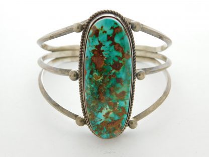 J.B. Platero Navajo Turquoise and Sterling Silver Bracelet