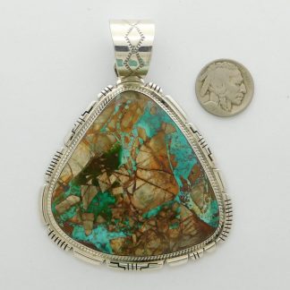 Royston Turquoise and Sterling Silver Pendant